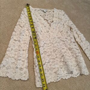 Banana Republic Cream Lace Blouse S